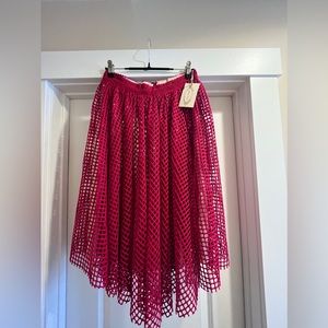 New Mia Joy Red Skirt Size Small